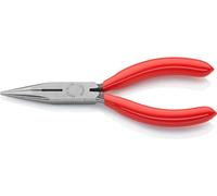 KNIPEX Snipe Nose Side Cutting Pliers (Radio Pliers) with Plastic Coating 140 mm, 25 01 140