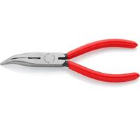 KNIPEX Snipe Nose Side Cutting Pliers (Radio Pliers) with Plastic Coating 160 mm, 25 21 160