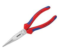 Knipex 26 12 200 SB Snipe Nose Side Cutting Pliers (Stork Beak) Multi-Component Grip 200Mm (8In)