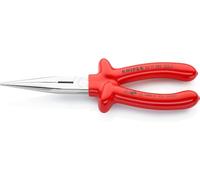 KNIPEX Snipe Nose Side Cutting Pliers (Stork Beak Pliers), 26 17 200 | Chrome-Plated with Dipped Insulation; VDE-Tested 200 mm