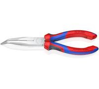 KNIPEX Snipe Nose Side Cutting Pliers (Stork Beak Pliers) Chrome-Plated with Comfort Handles 200 mm, 26 25 200