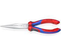 KNIPEX Snipe Nose Side Cutting Pliers (Stork Beak Pliers) Chrome-Plated with Comfort Handles 200 mm, 26 15 200