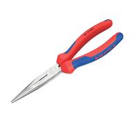 Knipex Snipe Nose Side Cutting Pliers (Stork Beak Pliers) black atramentized, with multi-component grips 200 mm (self-service card/blister) 26 12 200 SB