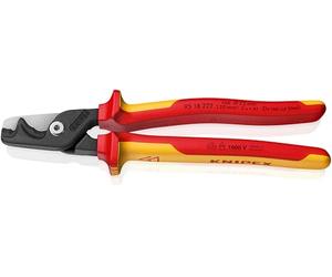 KNIPEX StepCut XL Cable Shears with Step Cut Insulating Multi-Component Handle, VDE-Tested 225 mm, 95 18 225 SB