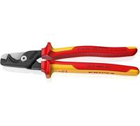 KNIPEX StepCut XL Cable Shears with Step Cut Insulating Multi-Component Handle, VDE-Tested Burnished 225 mm, 95 18 225 SB