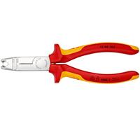 KNIPEX Stripping Pliers Self-Service Card Chrome-Plated, 13 46 165 SB