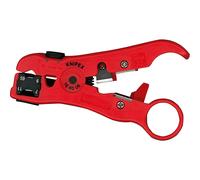 Knipex Wire Stripping Tool 16 60 06 SB - Coax & Data Cables, RG59/6/7/11, 125 mm, Integrated Blade