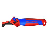 Knipex Stripping Tool With Guide Shoe 16 50 145 Sb - Ratchet, Replaceable Hook Blade, Cuts Up To 7 mm
