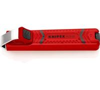 KNIPEX Stripping Tool with Scalpel Blade in Blister Shock-Resistant Plastic Body 130 mm, 16 20 28 SB
