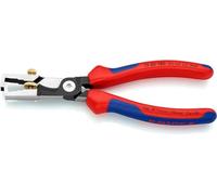 KNIPEX 13 62 180 StriX Insulation Stripper with Cable Shears black atramentized with multi-component grips 180 mm Multi-colour