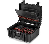 KNIPEX Tools Robust34 Case, Empty, 00 21 36 LE, Waterproof, Fit-to-Fly, Dustproof, Temperature-Resistant, 93 Inserting Options, Black