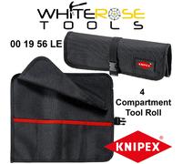KNIPEX Tool Roll Bag 4 Compartments Empty Belt Fastener 315 x 275 mm 00 19 56 LE
