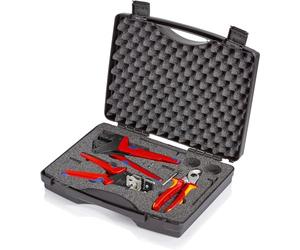 KNIPEX Tool Sets for Photovoltaics, 97 91 01 | 1 x 12 12 11; 1 x 95 16 165; 1 x 97 43 200 A