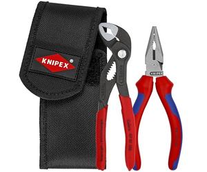 KNIPEX Tools 00 20 72 V06 2 Pc Mini Pliers in Belt Pouch - Cobra® and Needle-Nose