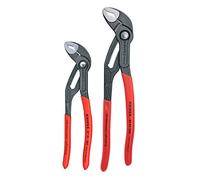 KNIPEX Tools - 2 Piece Cobra Pliers Set (87 01 180 & 87 01 250) (003120V01US), Red