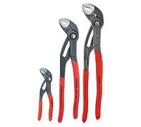 KNIPEX Tools - 3 Piece Cobra Set with Keeper Pouch (87 01 125, 87 01 250, 87 01 300, 9K 00 90 12 US) (9K0080122US)