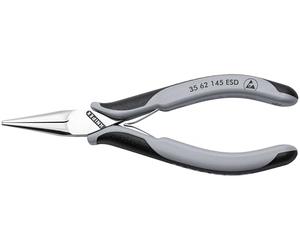 KNIPEX Tools 35 62 145 ESD Electronics Pliers-Half Round Tips, ESD Handles, 5-3/4"