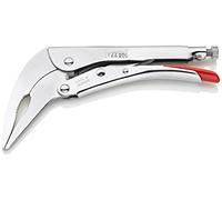 Knipex Tools 41 44 200 8" Angled Long Nose Locking Grip Pliers,