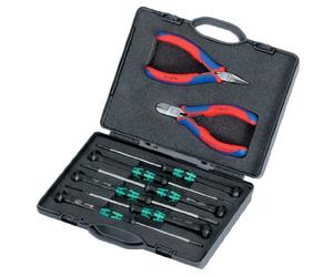 KNIPEX Tools - 8 Piece ESD Tool Set in Case with Foam (2018)