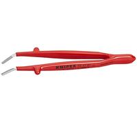 KNIPEX Tools 92 47 01 Stainless Steel Gripping-30°Angled Tweezers-1000V Insulated, 5-1/2"
