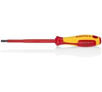 KNIPEX Tools 98 20 55 7/32-Inch Slotted Screwdriver, 5-Inch, 1000V Insulated