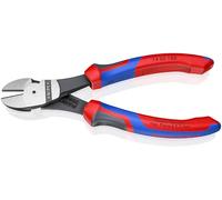 KNIPEX Tools - High Leverage Diagonal Cutters, Multi-Component (7402180) 7.25-Inch Comfort Grip