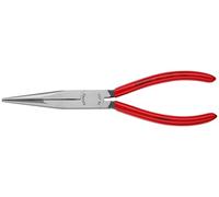 KNIPEX Tools - Long Nose Pliers Without Cutter (3811200) Red, 8 inches
