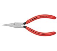 KNIPEX Tools Long Nose Relay Adjusting Pliers Flat Tips 3221135 Red