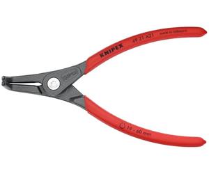 KNIPEX Tools - Precision Circlip Pliers, External, 90 Degree Angled, 3/4"-2 23/64" Shaft Dia. (4921A21)