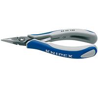 KNIPEX Tools - Precision Electronics Pliers, Half Round Tips, Multi-Component (3422130)