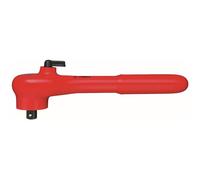 KNIPEX Tools - Reversible Ratchet Wrench Spanner, 38'' Drive, 1000V Insulated (9831)
