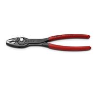 KNIPEX Twingrip Front and Side Gripping Pliers Pliers Self-Service Card with Non-Slip Plastic Coating 200 mm, 82 01 200 SB