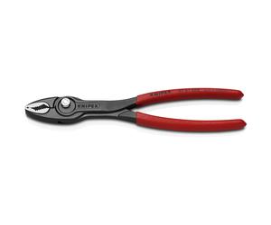 KNIPEX Twingrip Front and Side Gripping Pliers Pliers Self-Service Card with Non-Slip Plastic Coating 200 mm, 82 01 200 SB