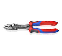 KNIPEX Twingrip Slip Joint Pliers, 200 mm, 4-22 mm, Front Grip and Side Grip Function, Box Joint with Push Button, Gripping Pliers, 82 02 200