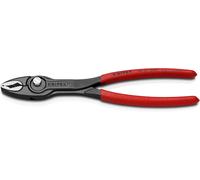 Knipex TwinGrip Slip Joint Pliers black atramentized, with non-slip plastic coat