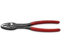 Knipex TwinGrip Slip Joint Pliers black atramentized, with non-slip plastic coating 200 mm 82 01 200 SB