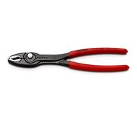 Knipex TwinGrip Slip Joint Pliers black atramentized, with non-slip plastic coating 200 mm 82 01 200