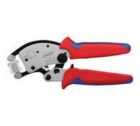 KNIPEX Twistor16 Self-Adjusting Crimping Pliers for Wire Ferrules with Rotatable Die Head, 0.14-16 mm², Square Crimp, Crimping Tool, 97 53 18