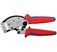 KNIPEX Twistor16 Self-Adjusting Crimping Pliers for Wire Ferrules with Rotatable Die Head, 0.14-16 mm², Square Crimp, Crimping Tool, 97 53 18
