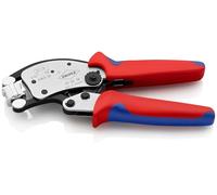KNIPEX Twistor16 Self-Adjusting Crimping Pliers for Wire Ferrules with Rotatable Die Head, 0.14-16 mm², Square Crimp, Crimping Tool, 97 53 18