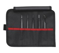 KNIPEX 92 00 01 ESD Universal Tweezers Set ESD 5 parts 90 mm