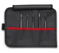 KNIPEX 92 00 01 ESD Universal Tweezers Set ESD 5 parts 90 mm