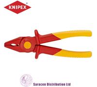 KNIPEX Plastic Flat Nose Pliers Insulating Plastic 180 mm, 98 62 01