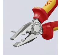 Knipex Combination Pliers chrome-plated, insulated with multi-component grips, VDE-tested 180 mm 03 06 180