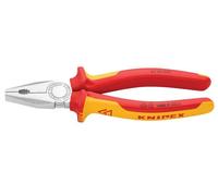 KNIPEX Combination Pliers Self-Service Card Chrome-Plated, 03 06 200 SB