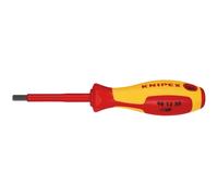 KNIPEX VDE Insulated Hexagon Screwdriver 5.0 x 75mm Anti Roll Handle 98 13 50