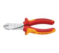 KNIPEX VDE Insulated High Leverage Diagonal Cutter 160mm Hardened 74 06 160 SB