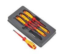 Knipex Vde Insulated Screwdriver Set - 6 Pieces For Safe Electrical Work