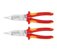 Knipex VDE Pliers For Electrical Installation With Tether Point Pack of 2 | 1...