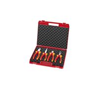 KNIPEX Vde Pliers Set In Case 4 Piece in Red Knipex Red